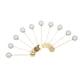 thumbnail image 3 of 10 Uds. Broche De Perlas, Alfiler De Cuello, Alfiler De Solapa, 15mm, Dorado, 3 of 3