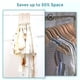 thumbnail image 5 of Perchas de armario para bebés Tonswachic, paquete de 50 con 10 clips (beige), 5 of 7
