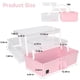 thumbnail image 4 of Caja de almacenamiento WEWLINE de 33 cm, 3 niveles, rosa con asa, 4 of 6