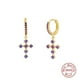 thumbnail image 1 of Aretes HESHPAWS S925 Sterling Silver Cross Diamantados Plata, 1 of 3