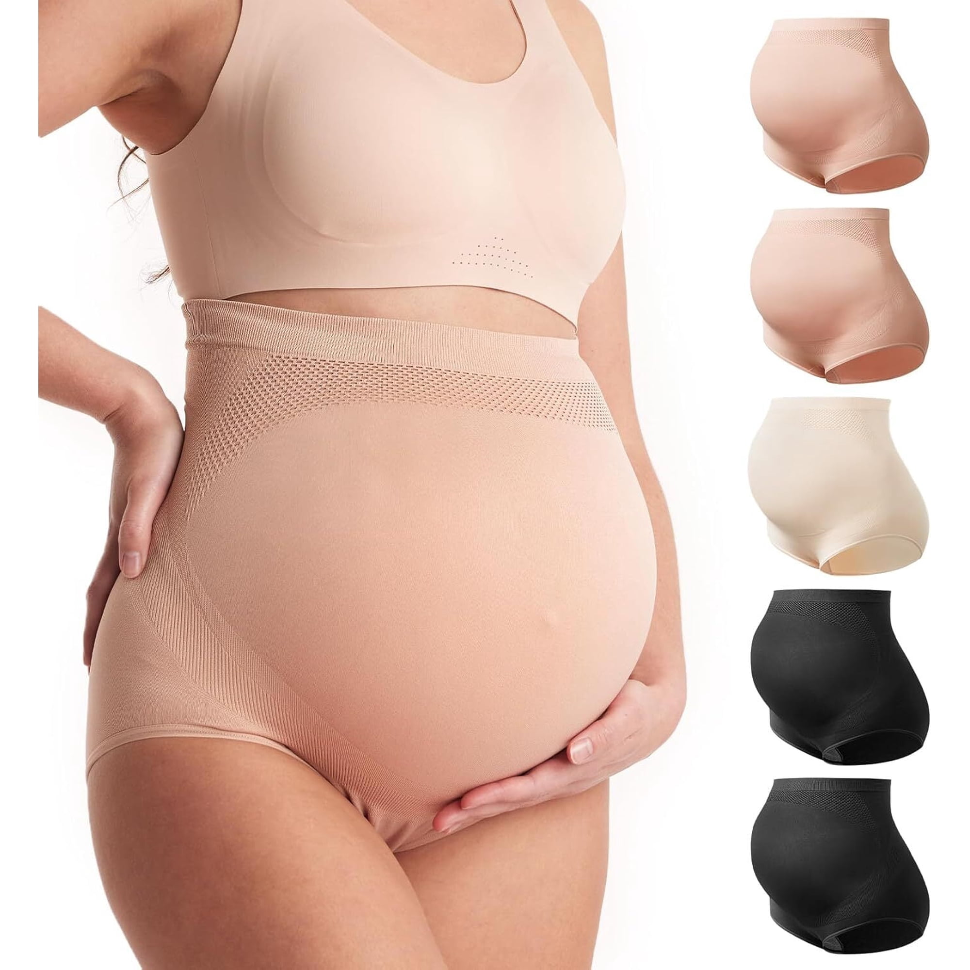 Ropa Interior Momcozy Cintura Alta Soporte Suave Para Barriga Paquete De 5