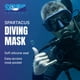 thumbnail image 2 of Máscara de buceo SCUBA Network Spartacus azul oscuro, 2 of 9