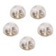 thumbnail image 1 of 5 Pares De Soportes De Aretes De Silicona Transparente Suave Peque?os Espaciadores De Metal Dorado, 1 of 5