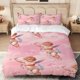thumbnail image 1 of Cupid Print Bedding Set Soft Light Beige-Friendly Polyester Fabric, 1 of 5