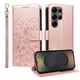 thumbnail image 1 of Funda Cartera para Samsung Galaxy S25 Ultra Perro Cachorro Grabado con Tarjetas Soporte Correa Rosa, 1 of 6