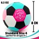 thumbnail image 3 of Pelota de fútbol Revive Wonder Wonder Size 4 suave para interior Pinkwave, 3 of 6