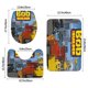 thumbnail image 3 of Juego de Alfombras de Baño Bob El Constructor Terciopelo Coral 3 Piezas, 3 of 6