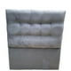 thumbnail image 1 of Respaldo De Cama 1 Plaza Valencia Felpa Gris, 1 of 2