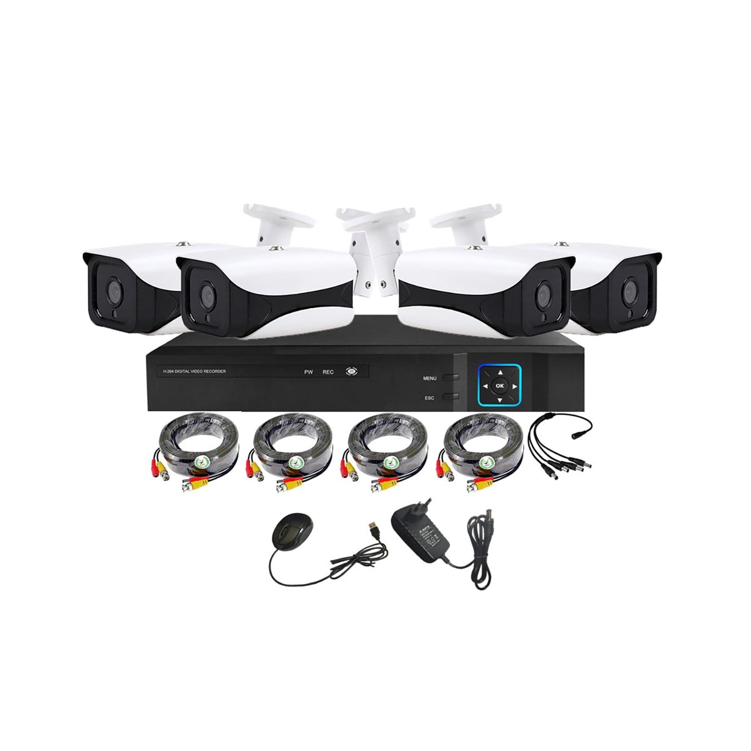 Vipa - Kit 4 Cámaras De Seguridad Exterior Hd 2mp - E42h
