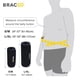 thumbnail image 4 of Cortador de cintura Wrap Bracoo SE22 negro para hombre y mujer, 4 of 8