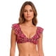 thumbnail image 1 of Bikini triangulo con vuelos estampado negro, 1 of 3