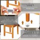 thumbnail image 5 of Uxcell 14 piezas protectores cuadrados para patas de silla, 1.97" y cubiertas de fieltro para patas de muebles, 5 of 7