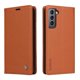 thumbnail image 5 of Funda Billetera de Cuero para Samsung Galaxy S21 con Tarjetero y Soporte - Tapa Magnética Marrón, 5 of 6