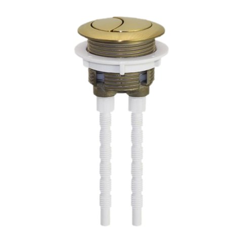 Magideal - Botón De Descarga De Inodoro, Botón De Doble Descarga, Resistente, 38 Mm, Práctico Accesorio Para Tanque De Inodoro, Válvula Para Baño De Apartamento