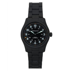 Reloj Hamilton Khaki Field Pvd Coated Titanium Black Dial Automatic H70215130 100M Men'S Watch