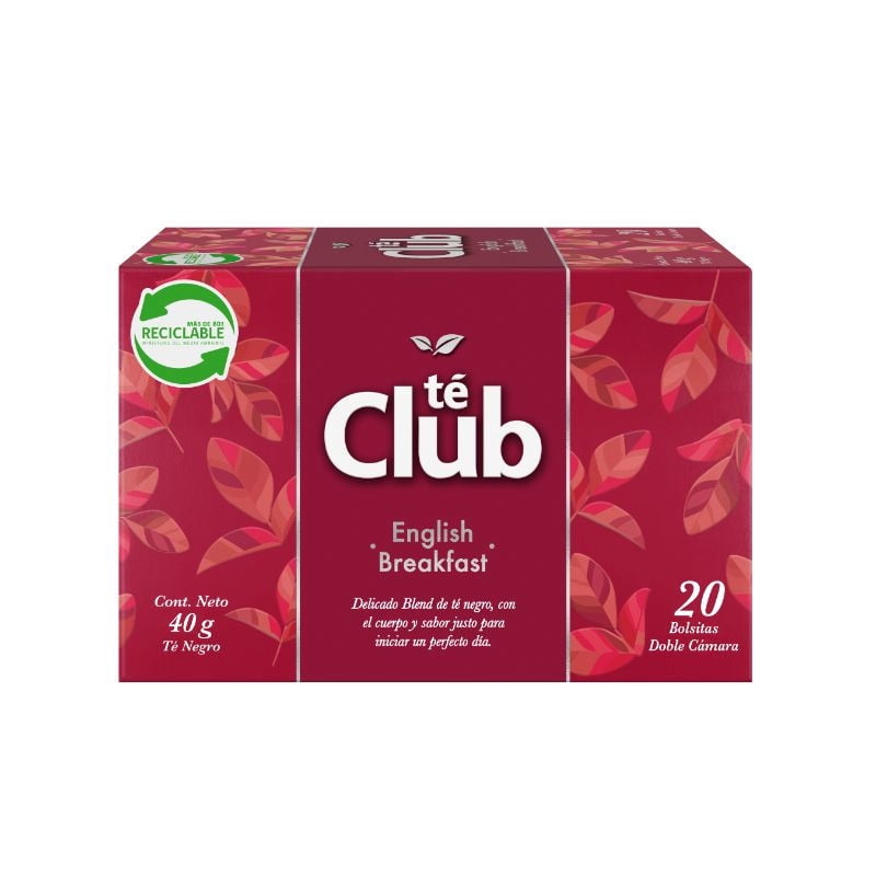 Té English Breakfast Caja 20 Un 40 g Club