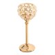 thumbnail image 1 of Candelero De Cristal Candelabro Candelabro Centro De Mesa Banquete Dorado 21.5cm, 1 of 5
