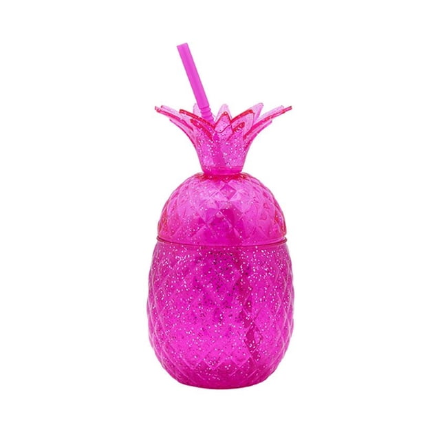 Vaso Pina Glitter 650 Ml Fucsia, 1 Un | Lider