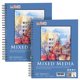 thumbnail image 1 of Cuaderno de bocetos U.S. Art Supply, 23 x 30 cm, 160 g/m², 60 hojas, 2 unidades, 1 of 5