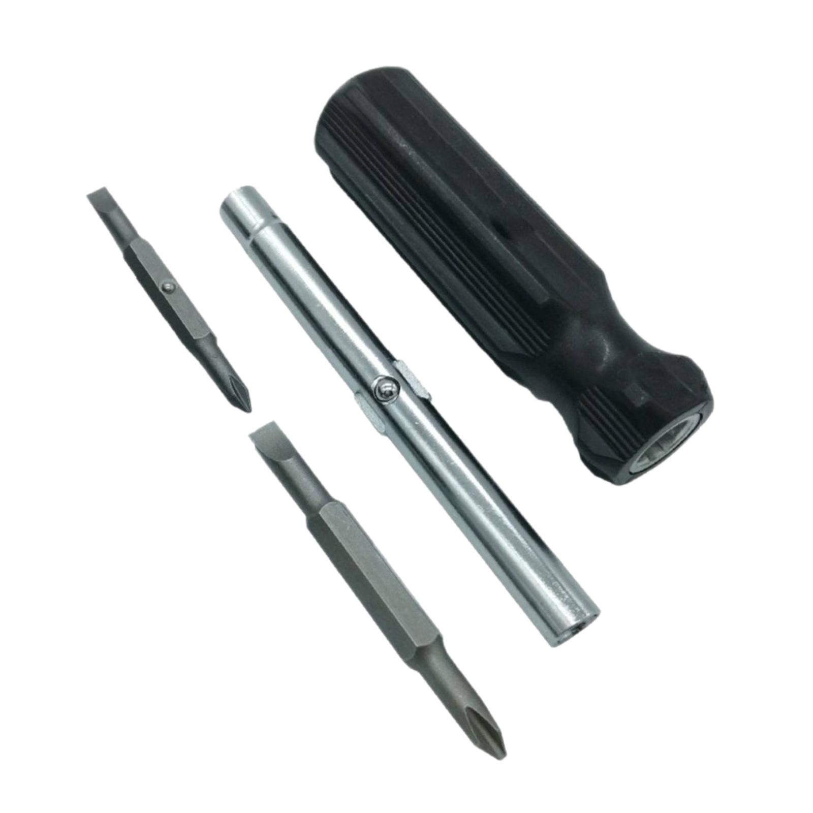 Magideal - Juego De Destornilladores Phillips, Destornillador Reversible, Destornillador Doméstico, Kit De Herramientas De Reparación Portátil Para Reparación De Negro