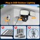 thumbnail image 2 of Foco LED de Inundación Onforu 32W 3200LM con sensor crepúsculo‑amanecer, negro, 2 of 7