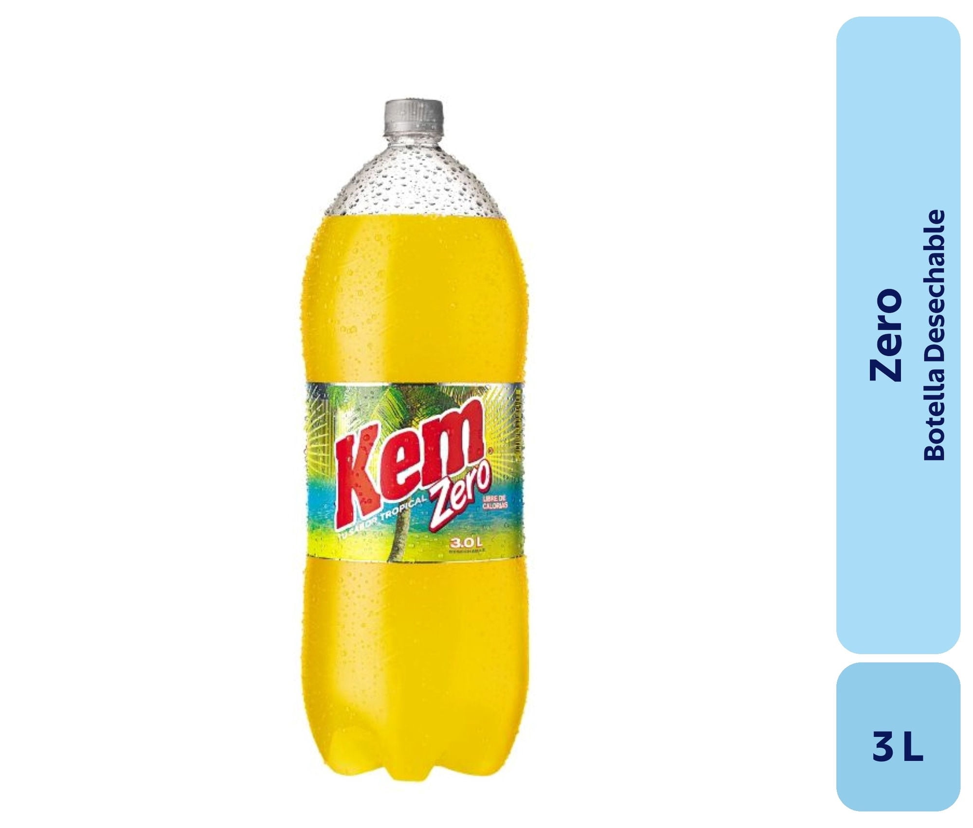 Bebida Piña Zero Botella 3 L KEM