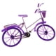 thumbnail image 5 of 1 10 Bicicleta Modelo Bicicleta Con Cesta Artesanía Decoración Del Hogar Juguete Púrpura, 5 of 5