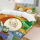 thumbnail image 2 of Let's Go Luna Cartoon Bedding Sets Ultra Soft Skin-Friendly Duvet Cover 3 Piece, Cute Comforter Cover Bed Set for Boys Girls Kids, 2 of 5