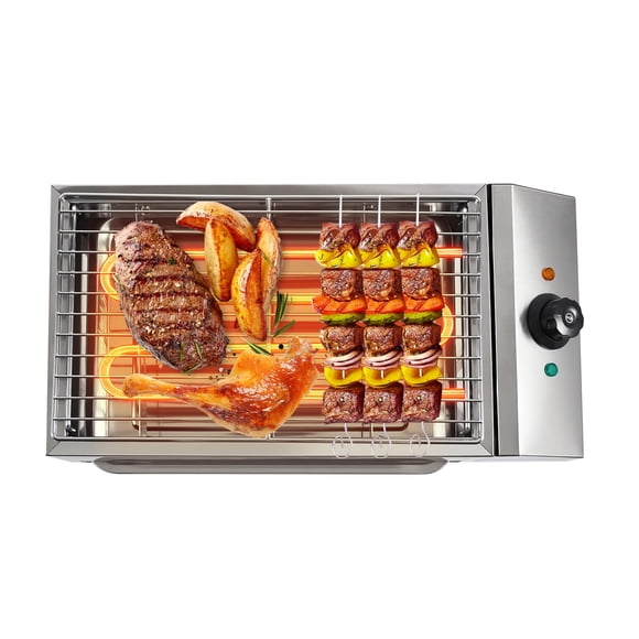 Parrilla eléctrica DNYSYSJ 1800W de acero inoxidable 110V