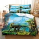 thumbnail image 1 of Dinosaur Bedding 3-piece Digital Printing Cartoon Plain Weave Craft For North America And Europe Bedding Set Bed Sheets, 1 of 5