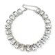 thumbnail image 1 of Collar Supra Diamanto de cristal octogonal sobredimensionado con baño de rodio, 1 of 8