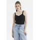 thumbnail image 1 of Polera Mujer Escote Corazón Y Recogido Negro, 1 of 4