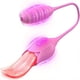 thumbnail image 1 of 1pc Wireless Clitoral Vibrator with 10 Tongue Licking Modes - Double Stimulation for Female Masturbation and Sex Toys, 1 of 2