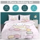 thumbnail image 2 of Cartoon Cinnamoroll 3-Piece Bed Set Warm And Comfortable Kawaii Bedding Set Cute Soft Microfiber Bedclothes for Boys Girls Kids, 2 of 5