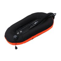 Ioensy - Buceo Con Ala De Donut, Tanque Individual Con Ranura Para Correas, Bcd De Nailon Para Adultos, 30 Libras, Negro Y Naranja
