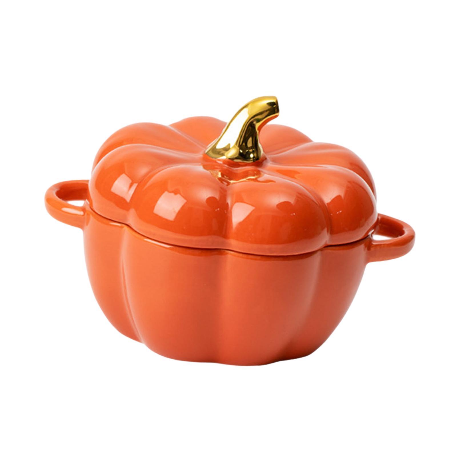 Bothyi - Vajilla Con Forma De Calabaza, Bonita Con Mango De Doble Oreja Para Fiesta, Hogar, Halloween, Naranja