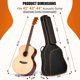 thumbnail image 5 of Bolsa para guitarra CAHAYA 118 cm Naranja resistente al agua, 5 of 7