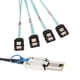 thumbnail image 1 of Cable Adaptador Mini-SAS 26P SFF-8088 A 4x SATA 7Pin 6Gb/s 30AGW Y Pestillo 0,5M, 1 of 5