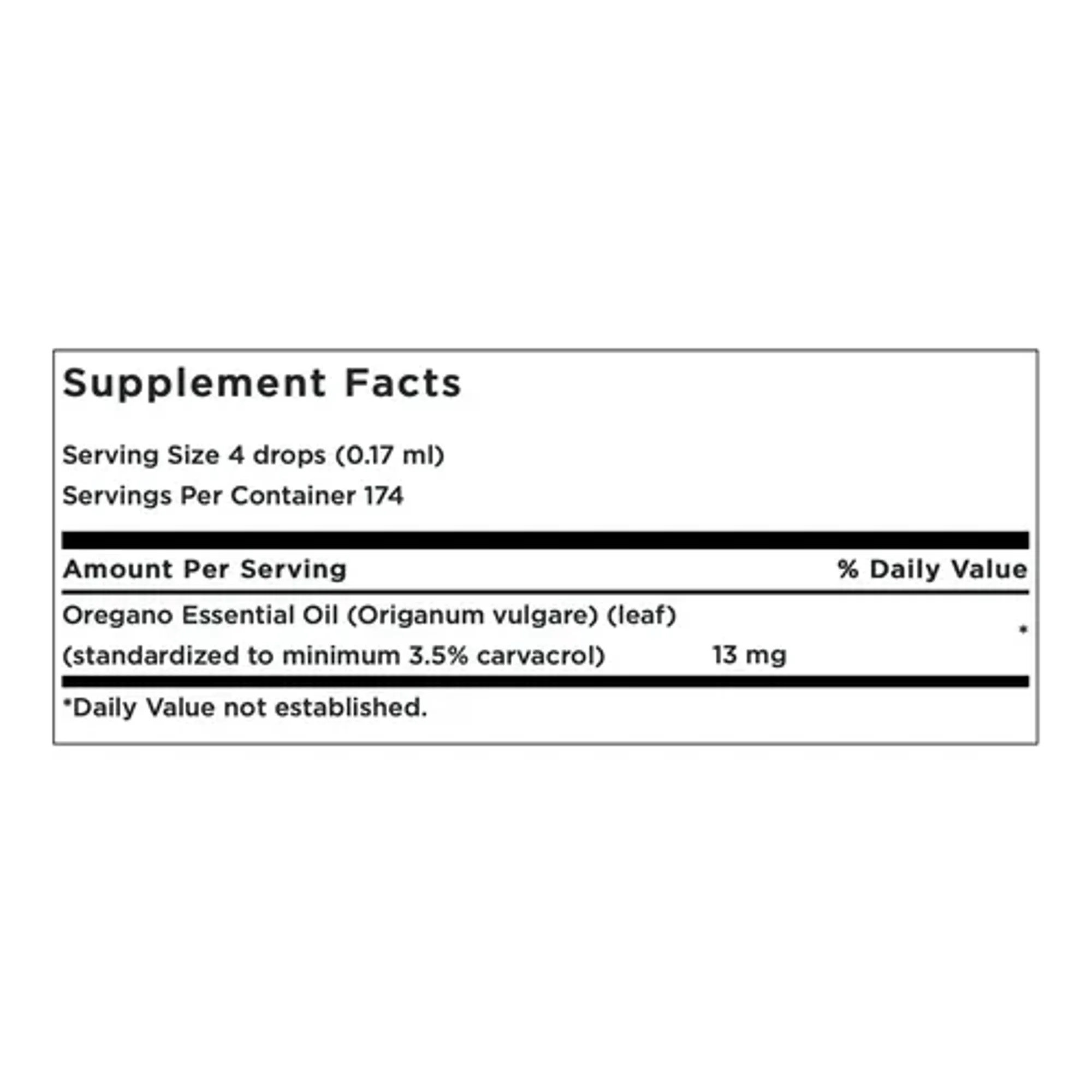 Marca - Swanson Aceite De Oregano Extracto Liquido 174 Servicios ***