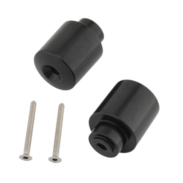 2 piezas de empuñaduras de manillar de motocicleta, tapón de extremo de varilla, empuñadura de mano izquierda y derecha profesional parapara CBR 954rr Negro