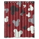 thumbnail image 1 of Cortina de ducha de Mickey Mouse, juego de cortinas de baño con ganchos, tamaño 60 x 72 pulgadas, 1 of 3