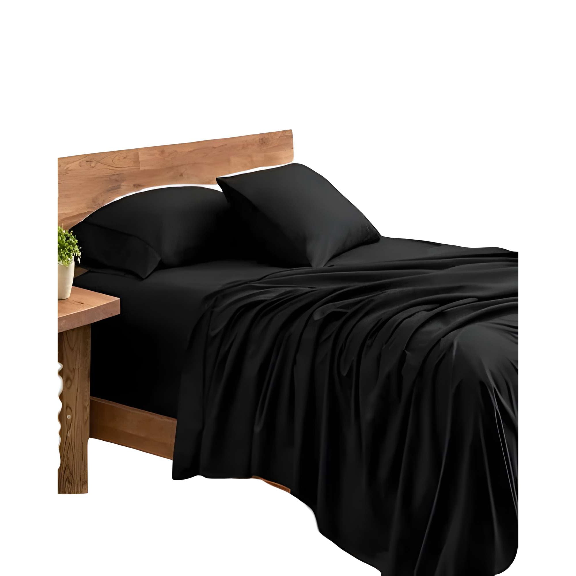 Genérico - Sabana King 200 Hilos Negro