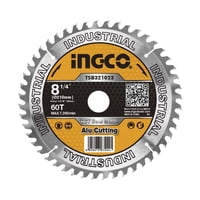 Ingco - Disco De Sierra Circular Industrial Aluminio 60T 210Mm 8 1/4