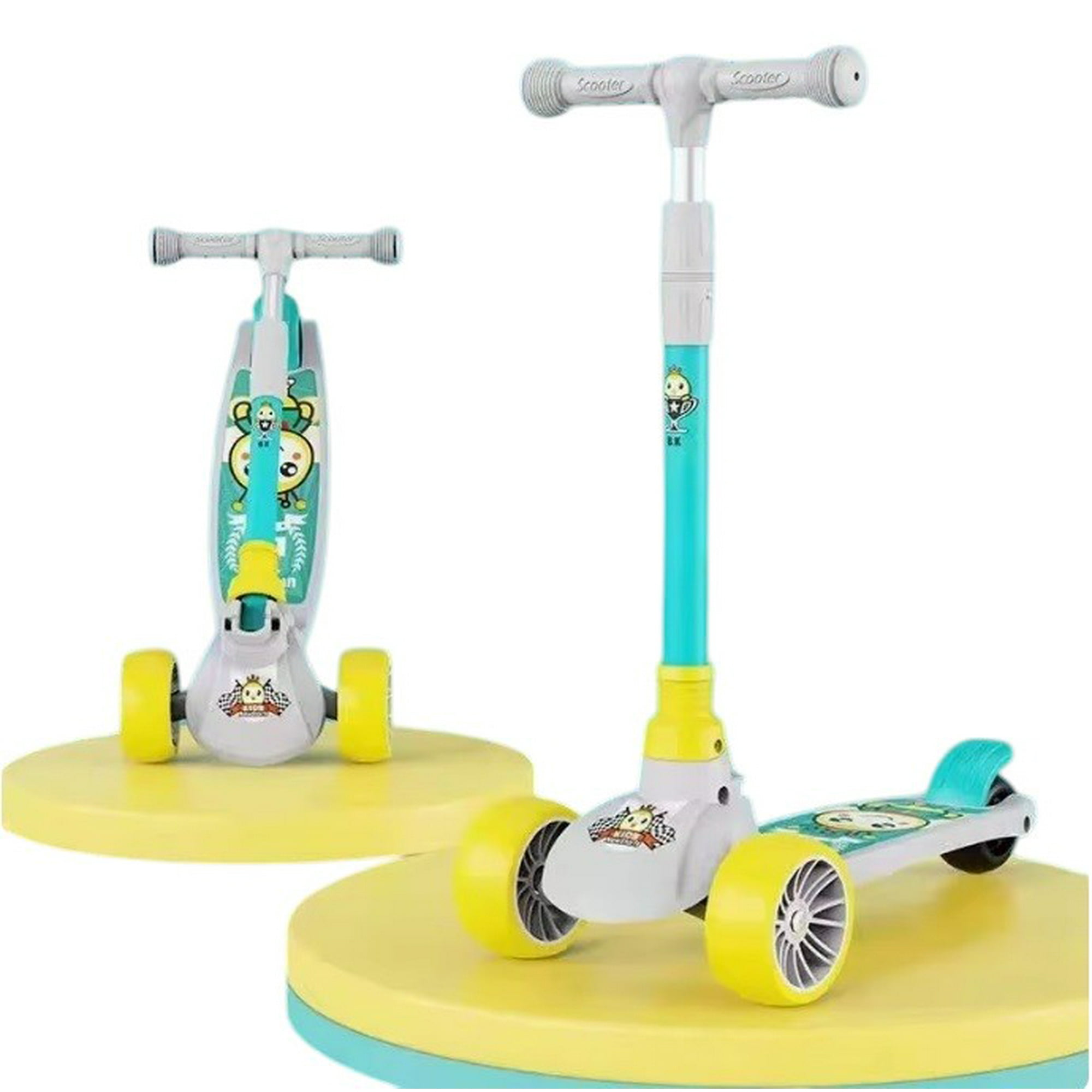 Vipnetwork - Monopatín Niños Gris Verde