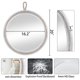 thumbnail image 4 of Espejo de Pared Decor Trends 51 cm Redondo con Cuerda Blanca, 4 of 9