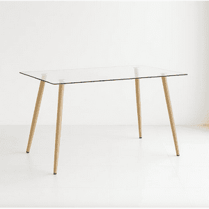 Habita2 Chile - Mesa Rectangular Para Comedor Prince 120X80 Cm - Simil Madera