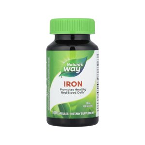 Natures Way - Iron 18Mg 100 Capsulas