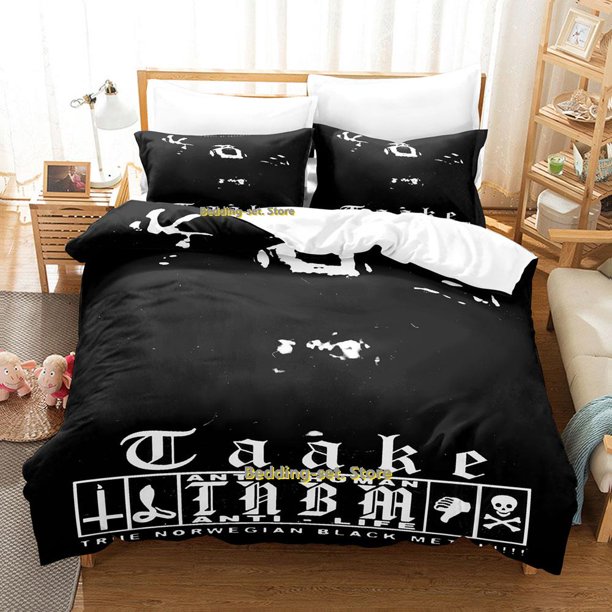 Mayhem Distressed Bedding Set Bed Set Aldult Kid Bedroom Duvetcover Sets Skeleton Bed Sheet Set