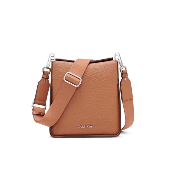 Bolso Crossbody Calvin Klein Fay North/South Pequeño Caramelo