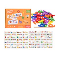 Magideal - Alfabeto De Madera Con 28 Tarjetas Flash Escritura A Mano Habilidades Motoras Finas Juguete Montessori Abc Juego De Ortografía De Letras Para Niños De